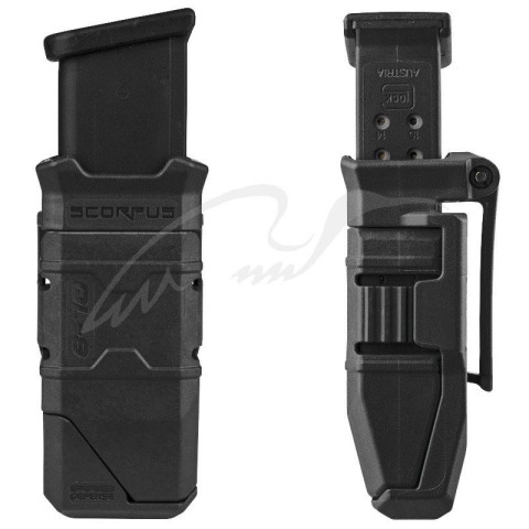 Паучер FAB Defense QL-9 для магазинів Glock з прискорювачем заряджання. Колір чорний