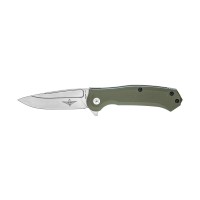 Нож Maserin Police, N690, G10 + титан, зеленый