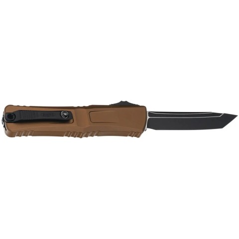 Нож Microtech Combat Troodon GEN III Tanto Edge Black Blade ц:tan