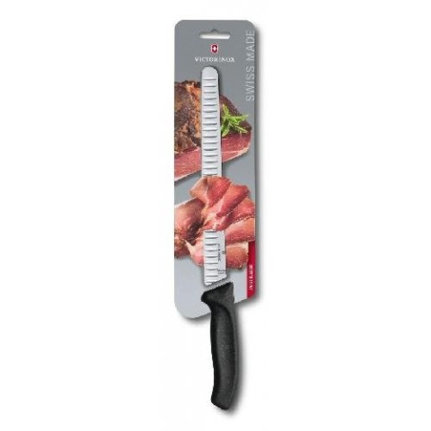 Кухонний ніж Victorinox SwissClassic Slicing лезо 25см ріфл. з чорн. ручкою (блістер)