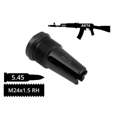 Пламегаситель 5.45 на АК 74, АКСУ, АКС 74У, AFTactical F301, трёхщелевой