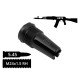 Пламегаситель 5.45 на АК 74, АКСУ, АКС 74У, AFTactical F301, трёхщелевой