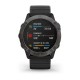 Смарт-часы Garmin fenix 6X Sapphire Edition серые DLC с черным ремешком
