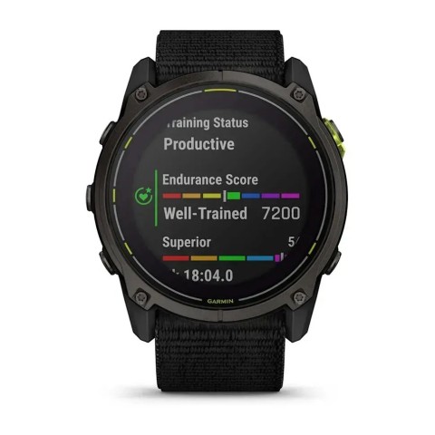 Смарт-годинник Garmin Enduro 3 з чорним нейлоновим ремінцем