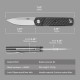 Ніж туристичний Firebird FH927 (8.5 см) D2 / G10 & карбон чорний