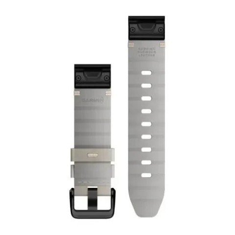 Ремешки для часов Garmin QuickFit 20 fenix 7s Collection кожаные цвета известняка