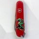 Ніж Victorinox Spartan Zodiac 91мм,12функ,черв ,Зелений дракон на дереві