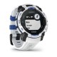 Смарт-годинник Garmin Instinct 3 (45 мм) Solar білий камінь/білий/синя блискавка