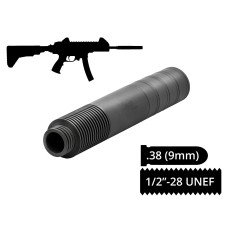 Глушитель AFTactical S441N60 4 сепаратора .38 (9мм) 1/2x28 UNEF AKDAS SA-9HP