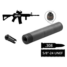 Глушник розбірний 2в1 з полум'ягасником AFTactical S441F24 .308 5/8