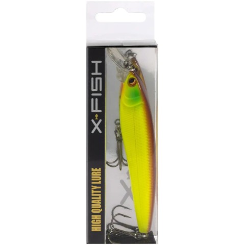 Воблер X-Fish Slim 100F 100mm 16.5g #004 (0.8-1.2m)