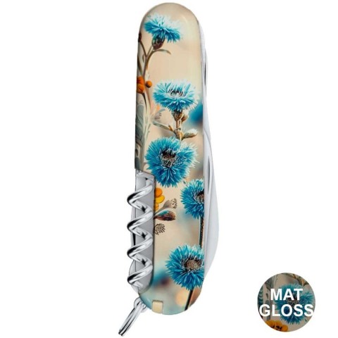 Ніж Victorinox Huntsman Ukraine 91мм,15функ ,Шляхетний Сокіл