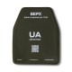 Комплект бронеплит керамічних Ukrarmor 5 класу. Вага 4.96 кг. Розмір М (25х30.5 см)