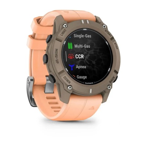 Смарт-часы Garmin Descent G2 цвета палома с ремешком цвета розовая ракушка