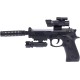 Пістолет світло-звуковий ZIPP Toys Beretta 92FS Чорний