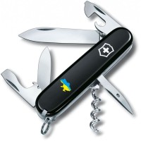 Ніж Victorinox Spartan Ukraine 91мм,12функ,чорн ,Мапа України син-жовт.