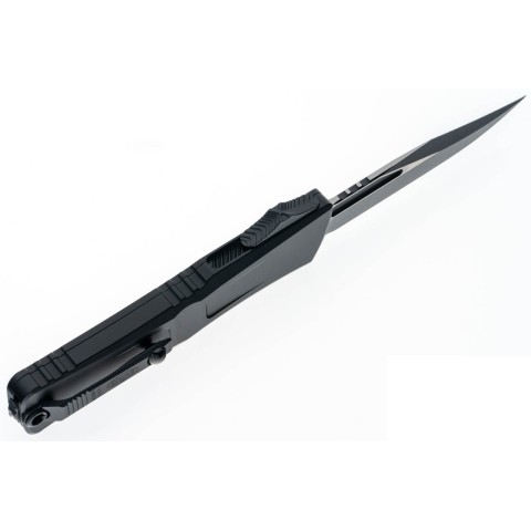 Ніж Microtech Combat Troodon Gen III OTF, bowie tactical, чорний