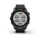 Смарт-годинник Garmin fenix 7S Sapphire Solar карбоново-сірий титановий DLC з чорним ремінцем