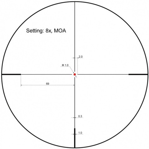 Приціл оптичний Vector Optics Forester 1-8X24 (30 мм) illum. SFP