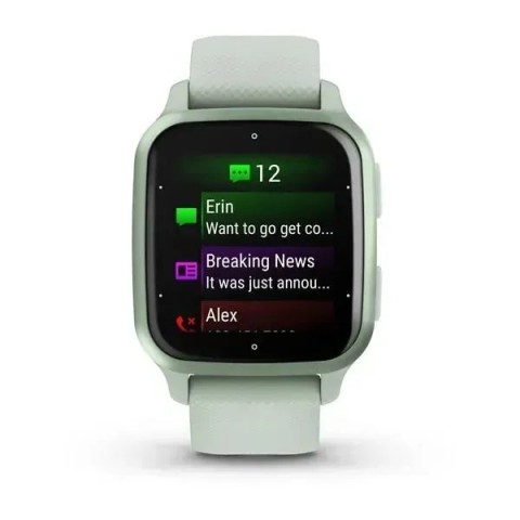 Смарт-часы Garmin Venu Sq 2 ментоловые с безелем металлик
