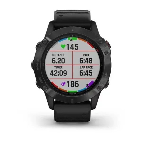 Смарт-годинник Garmin fenix 6 Pro чорний з чорним ремінцем