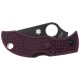 Ніж Spyderco Manbug Black Blade, Micro-Melt PD#1, FRN burgundy