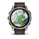 Авіаційний годинник Garmin D2 Mach 2 Titanium 47мм з Oxford Brown із коричневим шкіряним ремінцем 010-02904-31