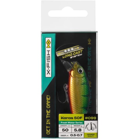 Воблер X-Fish Karas 50F 50mm 5.8g #099 (0.5-0.7m)