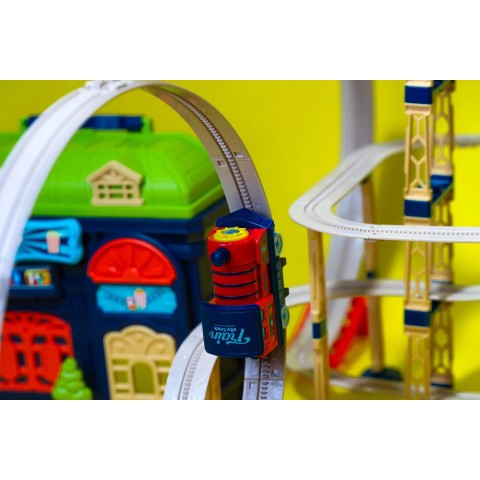 Ігровий набір OTAMANKO ХОРОБРИЙ ПАРОВОЗИК трюкова залізниця, 175 деталей,