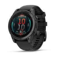 Смарт-годинник Garmin fenix E (47 мм) сланцево-сірий нержавіюча сталь/чорний
