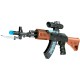 Автомат свето-звуковой ZIPP Toys AK47. Цвет - черный