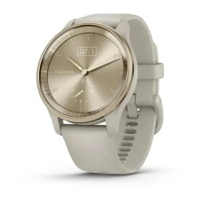 Смарт-часы Garmin vivomove Trend с кремово-золотистым стальным безелем, корпусом и ремешком цвета французский серый