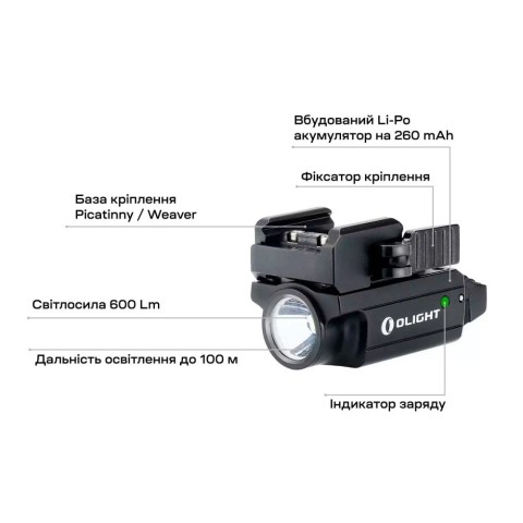 Фонарь Olight PL-Mini 2 Valkyrie Black