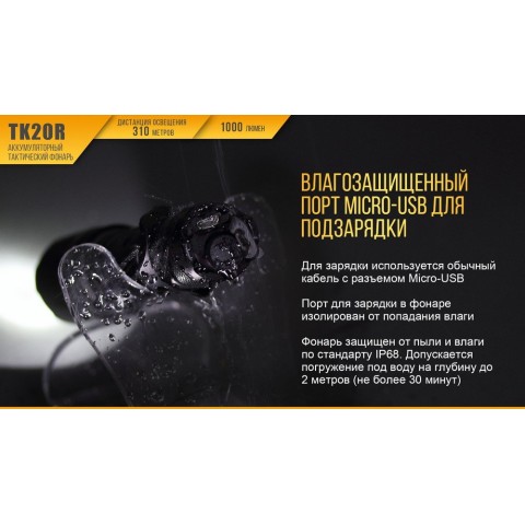 Ліхтар ручний Fenix TK20R+CL05 рожевий