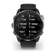 Смарт-часы Garmin Descent Mk3i (51 мм) серебрянно-черные PVD титановые с черно/серым силиконовым ремешком