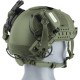 Активні навушники Earmor M32, з тримачем ARC Rails на каску (Мікрофон) green