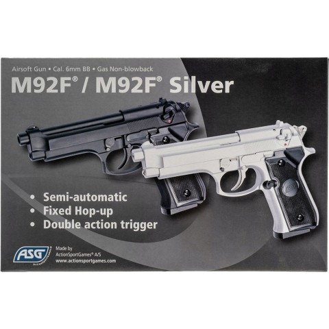 Пистолет страйкбольный ASG M92F Green Gas кал. 6 мм