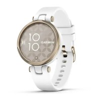 Смарт-часы Garmin Lily Sport с кремово-золотистым безелем, белым корпусом и силиконовым ремешком