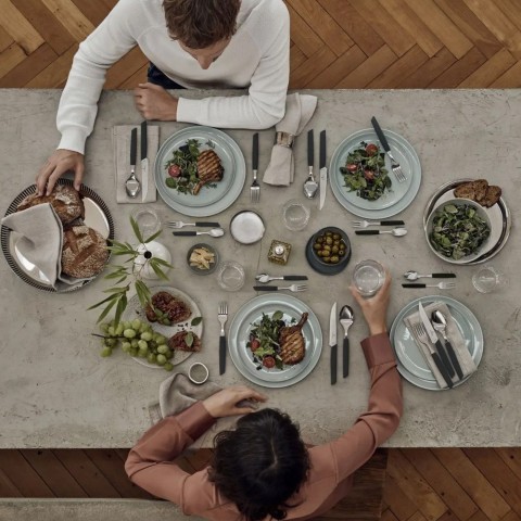 Набір кухонний Victorinox Swiss Modern Table Set 24шт з черн. ручкою (6 ножів steak,6 віделок,6 ложек,6 ложек)