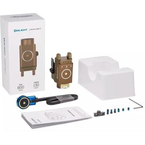 Ліхтар з ЛЦВ Olight Baldr S Green Laser Desert Tan