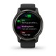 Смарт-годинник Garmin Venu 2 чорний із чорним безелем і шкіряним ремінцем