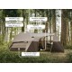 Намет шестимісний Naturehike, KOTA 6, CNK2450WS031, 75D, світло-коричневий