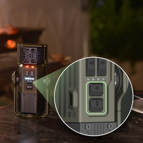 Фумігатор-ліхтар-powerbank кемпінговий Flextail Evo Repel, чорний