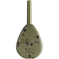Грузило Brain In-Line Flat Lead 30g 2шт/уп green