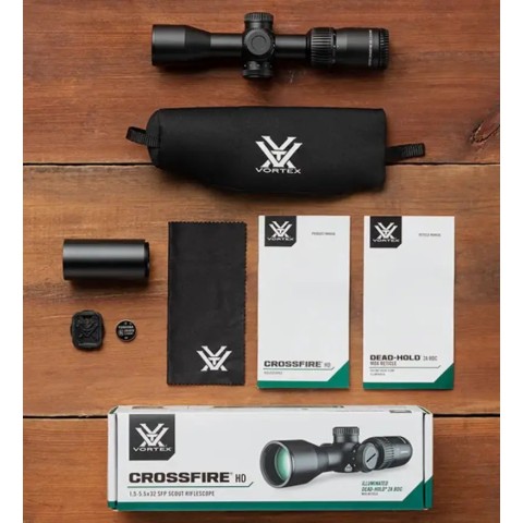 Приціл оптичний Vortex Crossfire, 1.5-5.5x32 Scout, 2A BDC, 1/4 MOA, (Illuminated) black