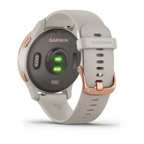 Смарт-годинник Garmin Venu світло-пісочний з рожево-золотистим безелем