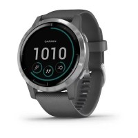 Смарт-годинник Garmin vivoactive 4 сірий зі сріблястим безелем