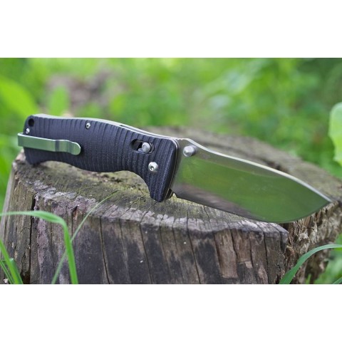 Ніж складаний туристичний Ganzo G720 (9 см) 440C / G10 зелений