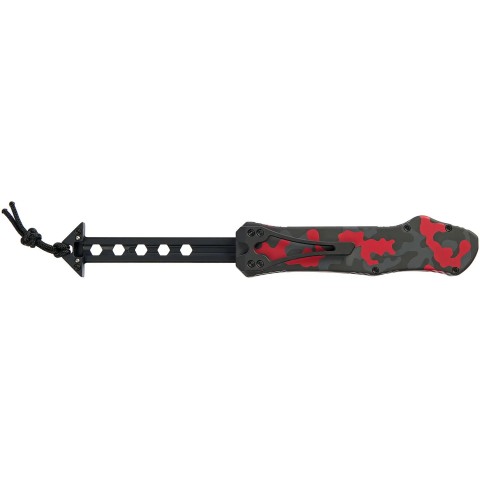 Нож Heretic Hydra Tanto Two Tone Serrated Black Blade Red Camo