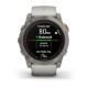 Смарт-годинник Garmin fenix 7X Pro Sapphire Solar Edition титановий з туманно-сірим/темно-помаранчевим ремінцем